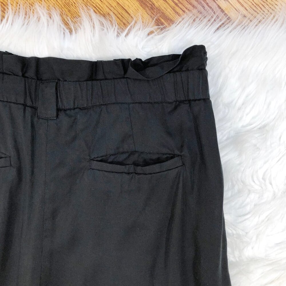 BANANA REPUBLIC Wide Leg Pleated Soft Tencel Pants 865389 in Black 10 - Picture 9 of 15